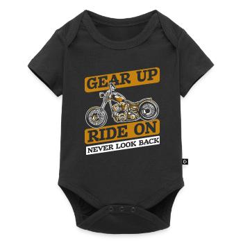 Moto Motard Motard - Body à manches courtes Premium Bébé - noir - Devant