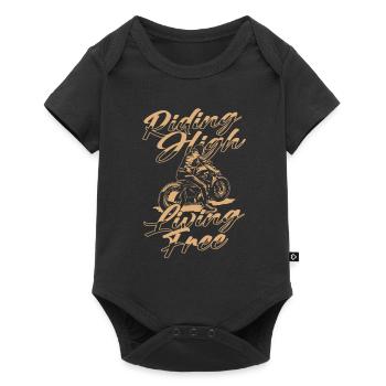 Moto Motard Motard - Body à manches courtes Premium Bébé - noir - Devant