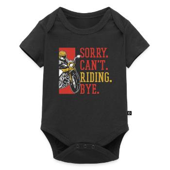 Moto Motard Motard - Body à manches courtes Premium Bébé - noir - Devant