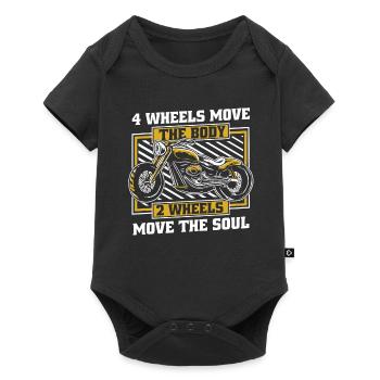 Moto Motard Motard - Body à manches courtes Premium Bébé - noir - Devant