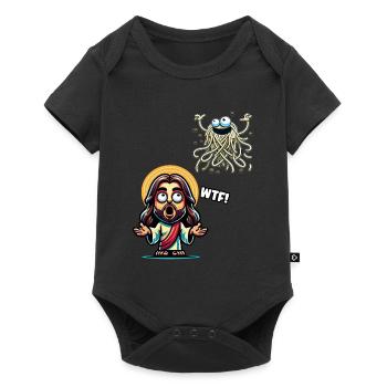 Drôle d’athée Jésus Noël - Body à manches courtes Premium Bébé - noir - Devant