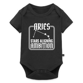 Aries Zodiac Sign - Baby Premium short-sleeve bodysuit - black - Front