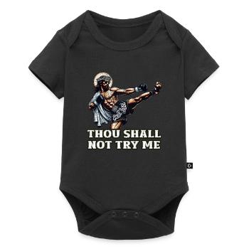 Funny Muay Thai Lord Jesus saying Christian Gift - Baby Premium short-sleeve bodysuit - black - Front