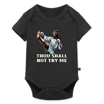 Funny Muay Thai Lord Jesus saying Christian Gift - Baby Premium short-sleeve bodysuit - black - Front