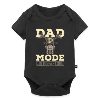 Motorrad Biker Motorbike Motorcycle Dad - Baby Premium short-sleeve bodysuit - black - Front