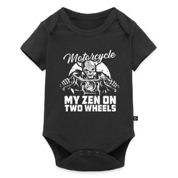 Motorrad Biker Moto Moto Thérapie - Body à manches courtes Premium Bébé - noir - Devant