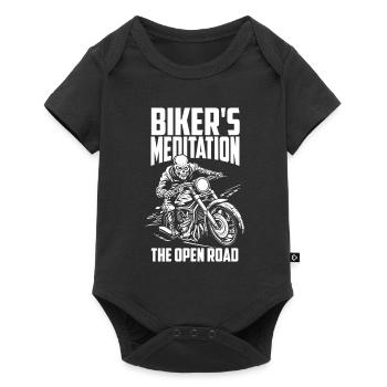 Motorrad Biker Moto Moto Thérapie - Body à manches courtes Premium Bébé - noir - Devant