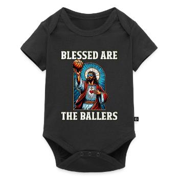Funny Basketball Graphic Jesus Christian Gift - Baby Premium short-sleeve bodysuit - black - Front