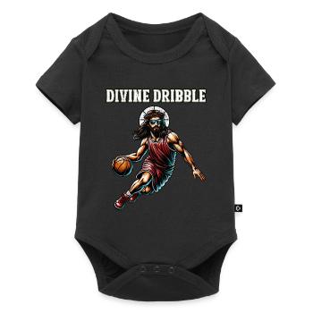 Funny Jump Shot Jesus Christian Basketball Gift - Baby Premium short-sleeve bodysuit - black - Front