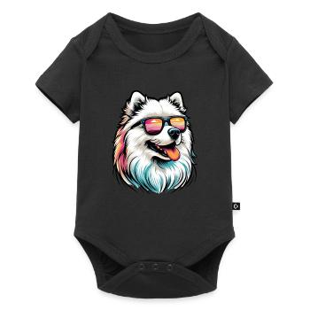 Samoyed Dog Gifts Cute Samoyed Dog Graphic - Baby Premium short-sleeve bodysuit - black - Front