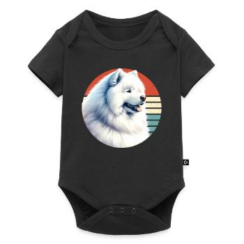 Samoyed Dog Gifts Cute Samoyed Dog Graphic - Baby Premium short-sleeve bodysuit - black - Front