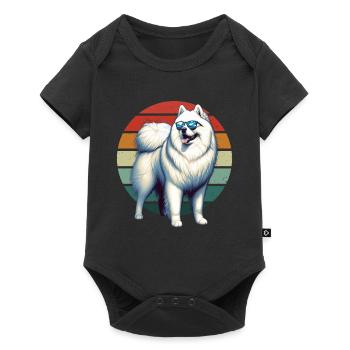 Samoyed Dog Gifts Cute Samoyed Dog Graphic - Baby Premium short-sleeve bodysuit - black - Front
