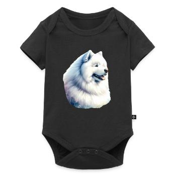 Samoyed Dog Gifts Cute Samoyed Dog Graphic - Baby Premium short-sleeve bodysuit - black - Front