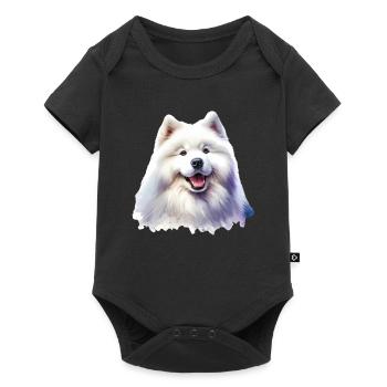 Samoyed Dog Gifts Cute Samoyed Dog Graphic - Baby Premium short-sleeve bodysuit - black - Front