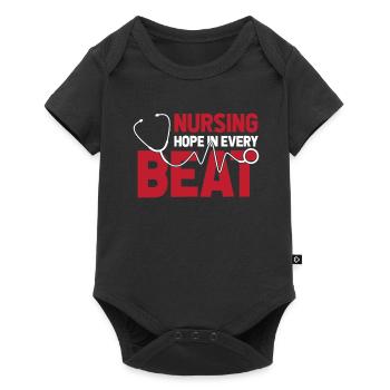 Nurse ECG - Baby Premium short-sleeve bodysuit - black - Front