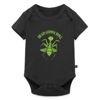 Head Gonna Roll Mantis - Baby Premium Kurzarmbody - Schwarz - Vorne