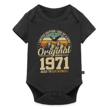 cadeau d'anniversaire 53 ans 1971 édition limitée - Body à manches courtes Premium Bébé - noir - Devant