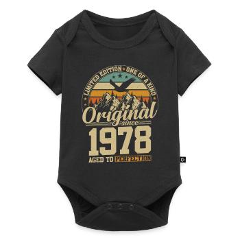 cadeau d'anniversaire 46 ans 1978 édition limitée - Body à manches courtes Premium Bébé - noir - Devant