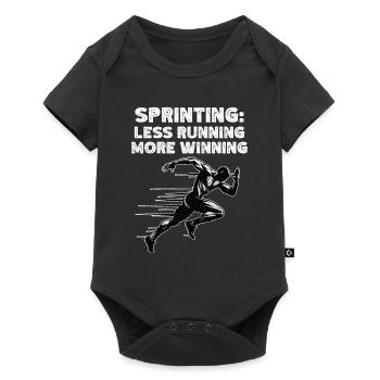 Track Runner Sprinter Sprinting 100m sprinter - Baby Premium short-sleeve bodysuit - black - Front