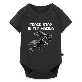 Track Runner Sprinter Sprinting 100m sprinter - Baby Premium short-sleeve bodysuit - black - Front