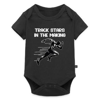 Track Runner Sprinter Sprinting 100m sprinter - Baby Premium short-sleeve bodysuit - black - Front