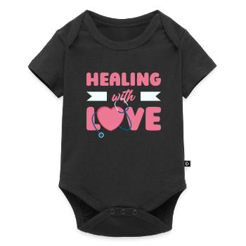 Infirmier - Body à manches courtes Premium Bébé - noir - Devant