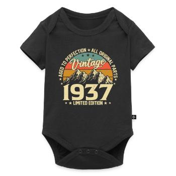 Aged to Perfection 1937 87th Birthday Vintage - Baby Premium short-sleeve bodysuit - black - Front