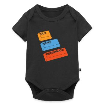 Gamer Gaming Keyboard Shortcuts Ctrl Alt Defeat - Baby Premium short-sleeve bodysuit - black - Front
