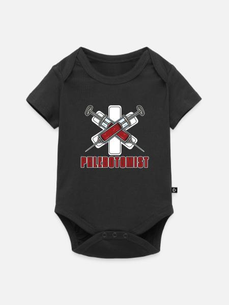 Krankenschwester Phlebotomist - Baby Premium Kurzarmbody - Schwarz