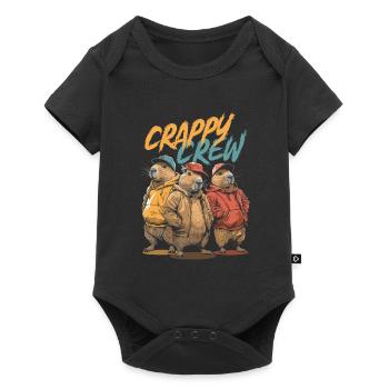 Capybara Capybara Drôle - Body à manches courtes Premium Bébé - noir - Devant