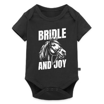 Sports équestres équestres à cheval - Body à manches courtes Premium Bébé - noir - Devant