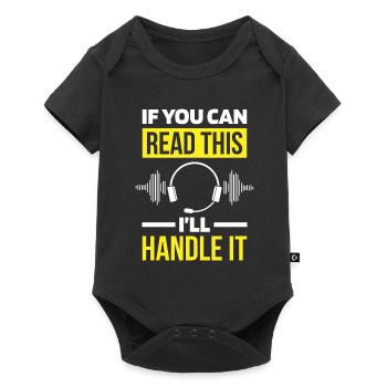 Emergency Call Control Center Operations Center - Baby Premium short-sleeve bodysuit - black - Front
