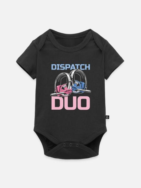 Notruf Leitstelle Einsatzzentrale - Baby Premium Kurzarmbody - Schwarz