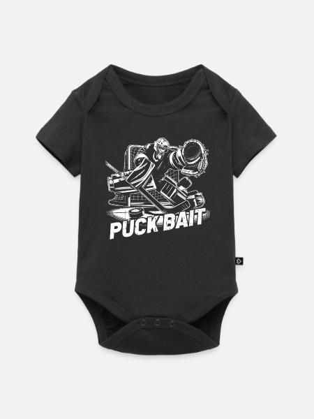 Eishockey Torwart - Baby Premium Kurzarmbody - Schwarz
