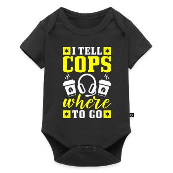 Emergency Call Control Center Operations Center - Baby Premium short-sleeve bodysuit - black - Front