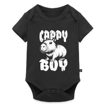 Capybara Wasserschwein Cappy Boy - Body à manches courtes Premium Bébé - noir - Devant