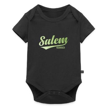 Salem, une ville de l’État de l’Oregon aux États-Unis. - Body à manches courtes Premium Bébé - noir - Devant