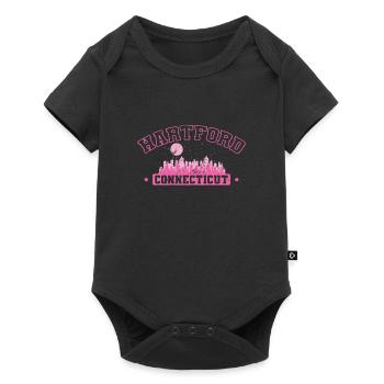 Hartford, Connecticut, a city in Connecticut - Baby Premium short-sleeve bodysuit - black - Front