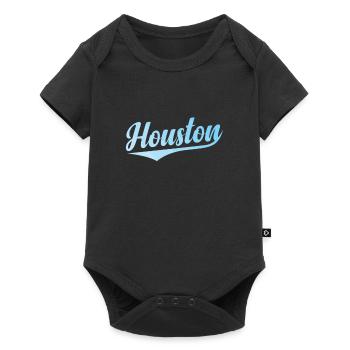 Houston, Texas, a city in the U.S. state of Texas - Baby Premium short-sleeve bodysuit - black - Front