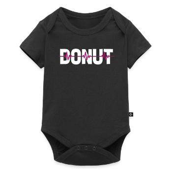 Donut Ekg Heartbeat - Baby Premium short-sleeve bodysuit - black - Front