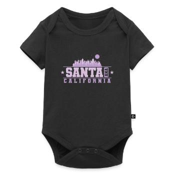 Santa Ana, une ville des États-Unis - Body à manches courtes Premium Bébé - noir - Devant