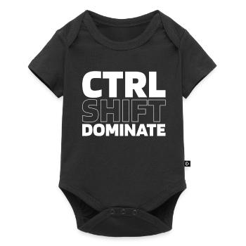 Gamer Gaming Ctrl Alt Defeat - Baby Premium Kurzarmbody - Schwarz - Vorne
