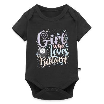 Girl who Loves Billiards - Baby Premium short-sleeve bodysuit - black - Front