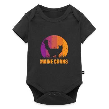 Maine Coons Cat Shadow - Baby Premium short-sleeve bodysuit - black - Front