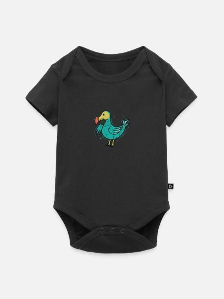 Dodo Birds Mauritius - Baby Premium Kurzarmbody - Schwarz
