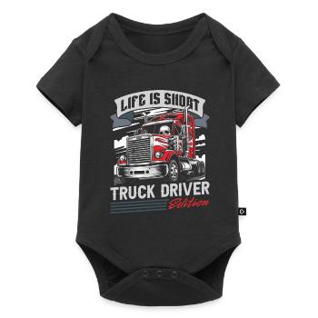 Truck Driver Trucker Truck Driver - Baby Premium short-sleeve bodysuit - black - Front