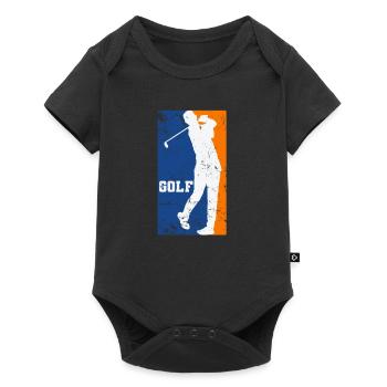Golf Tee Iron Trend Sport Tee Off Golf Ball - Baby Premium short-sleeve bodysuit - black - Front