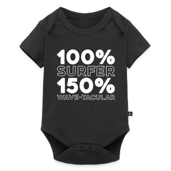 Surfer Surfen - Baby Premium Kurzarmbody - Schwarz - Vorne