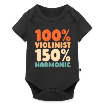 Violin Violin - Baby Premium short-sleeve bodysuit - black - Front