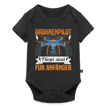 Drone Driver's License for Drone Pilots - Baby Premium short-sleeve bodysuit - black - Front